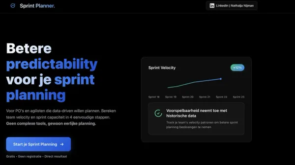 Sprint Planner Interface